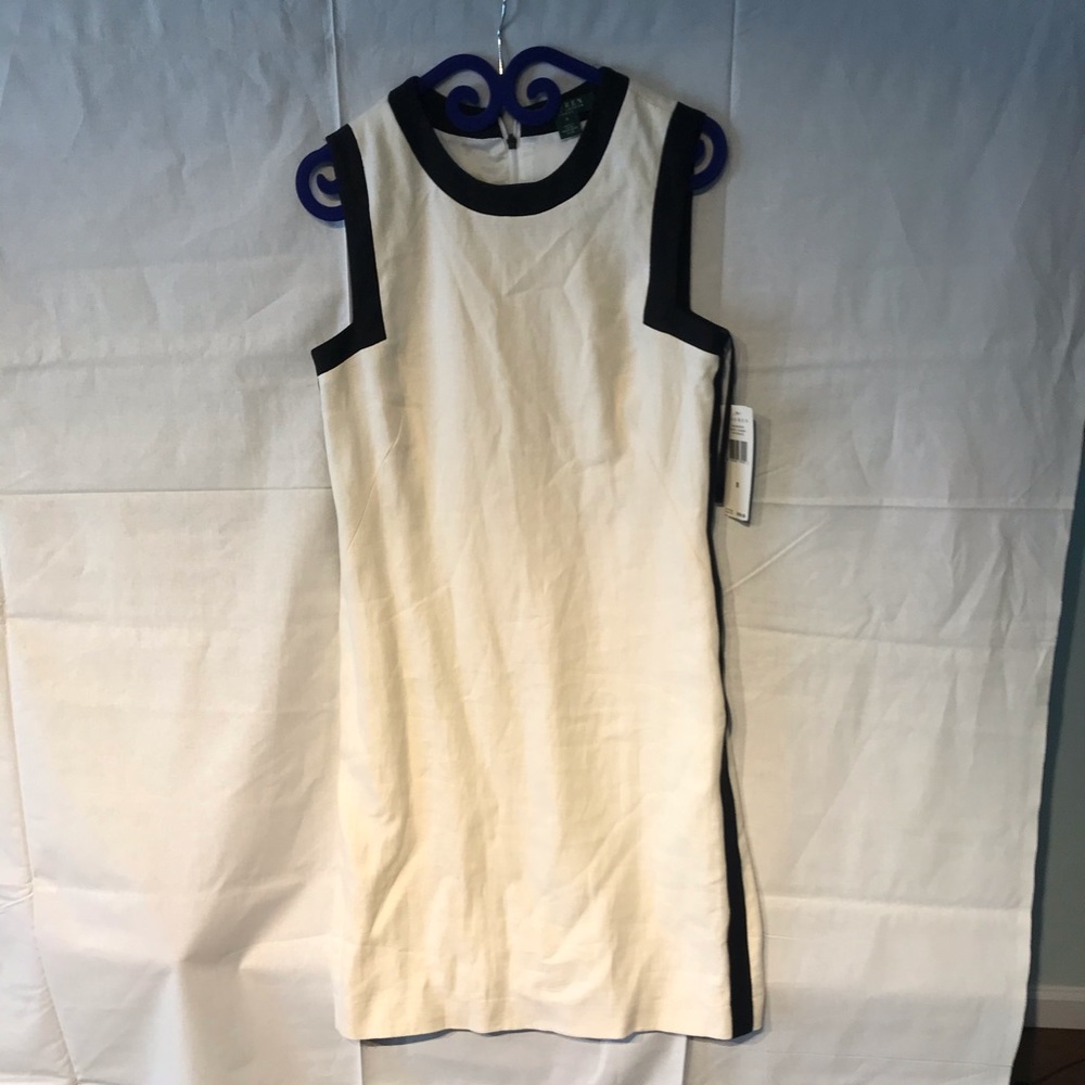 White linen dress RL